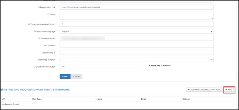 Step-2 Submit your Lab Request__ ** for Azure Pass-based labs